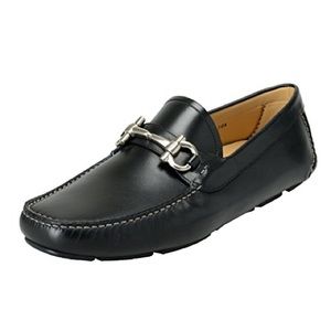 Salvatore Ferragamo PARIGI Black Leather Loafer
